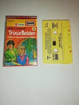 Trixie Belden Folge 4 entlarvt den falschen Onkel Gelb mit Gelben Aufkleber 515657.2 Europa(Seite 1 der MC beschrieben)